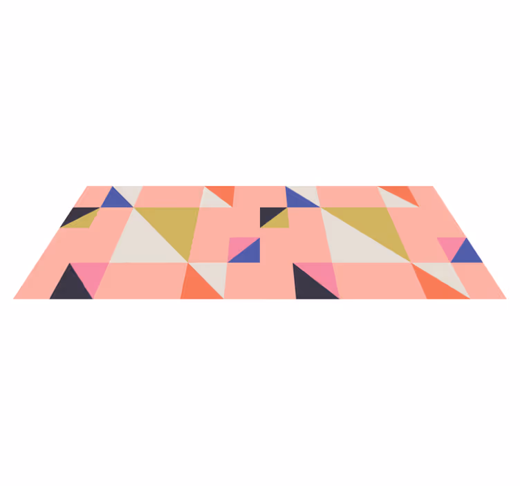 Moderne trekanter geometriske vinyl tæppe - TenStickers
