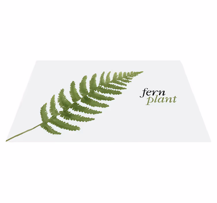 Bregneplante design Blomster og planter vinyltæppe - TenStickers
