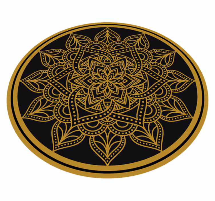 Yndefuldt element mandala vinyl tæppe - TenStickers