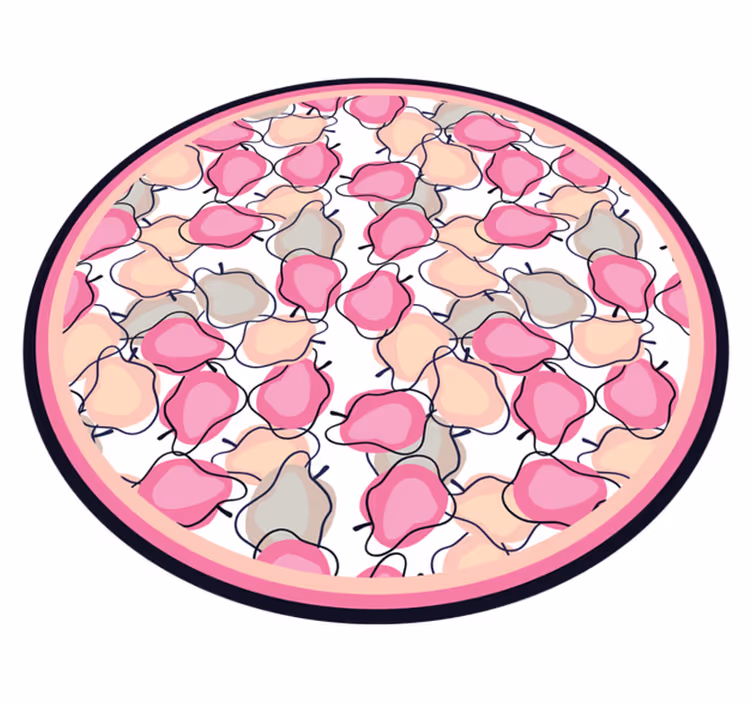Blush frugtarrangement vinyltæppe til køkkenet - TenStickers