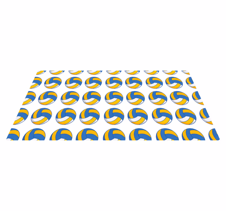 Volleyballbolde vinyl tæppe til teenagere - TenStickers