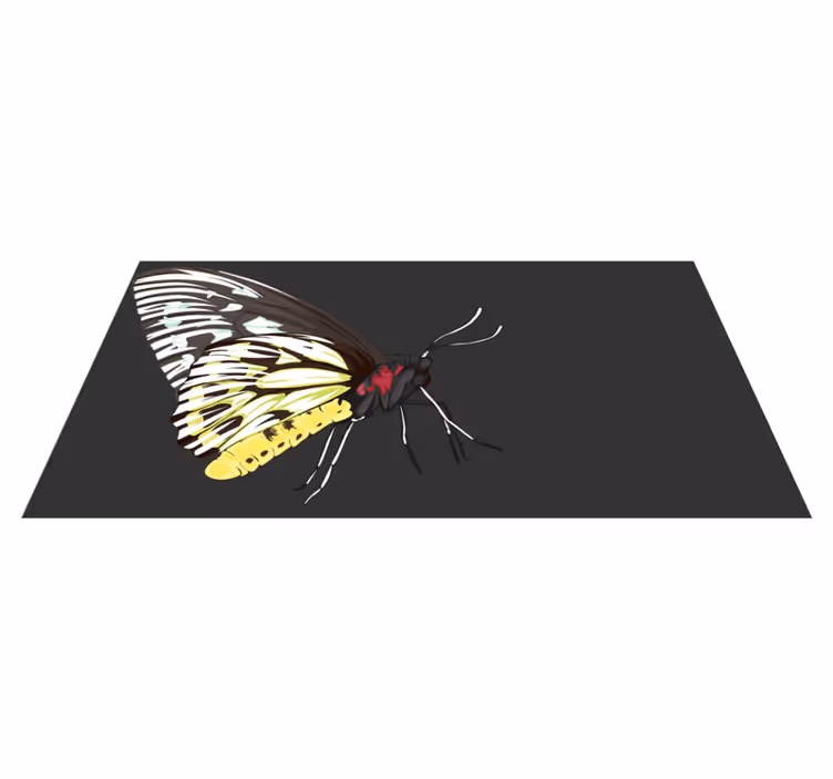 Sommerfuglebilleder natur vinyl tæppe - TenStickers