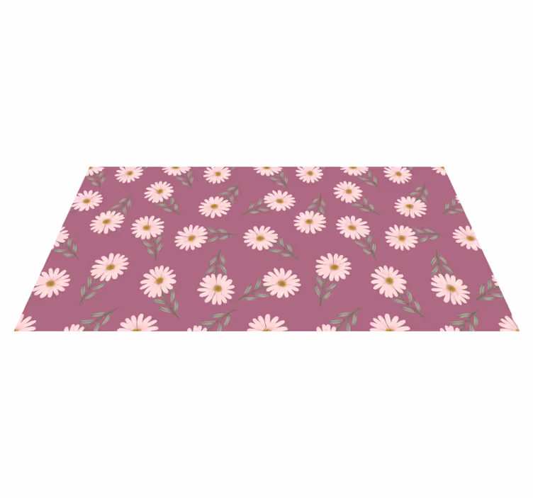 Margueritsæt Blomster og planter vinyltæppe - TenStickers