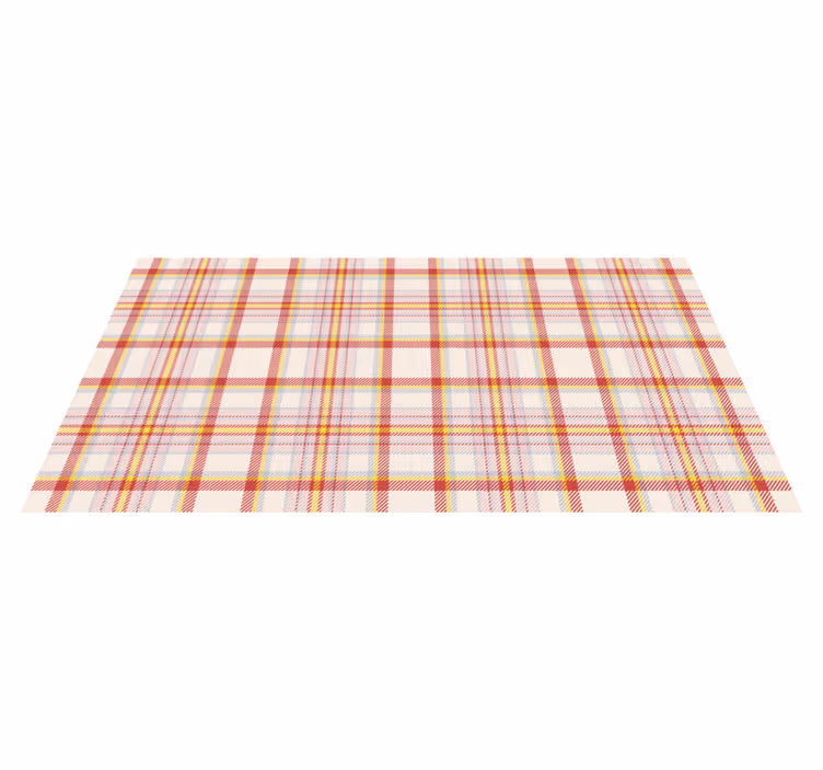 Skotsk tartan mønstret rektangulært tæppe - TenStickers