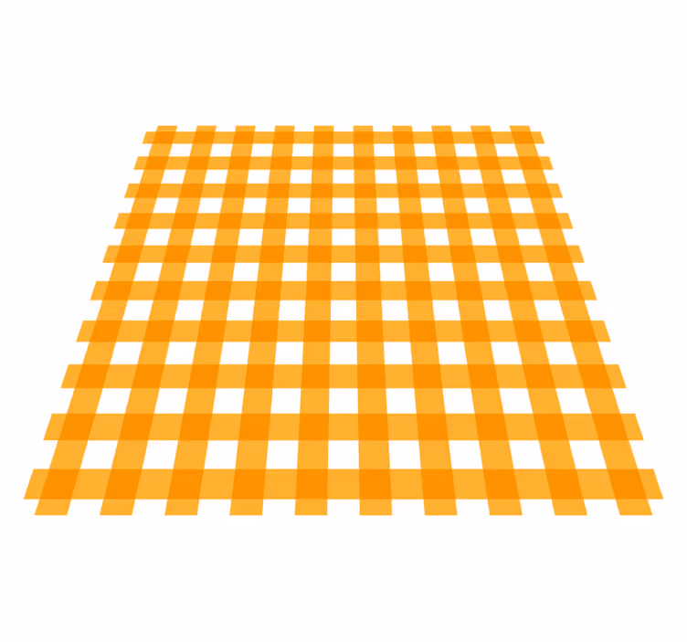 Orange ternet motiv køkken tæpper - TenStickers