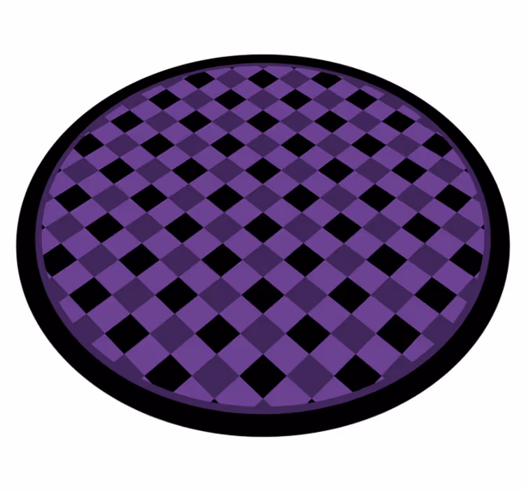 Elegant ternet mønster moderne vinyl tæppe - TenStickers