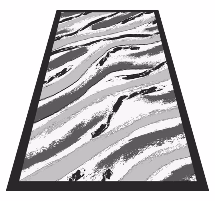 Stilfulde zebrastriber vinyltæppe med dyreprint - TenStickers