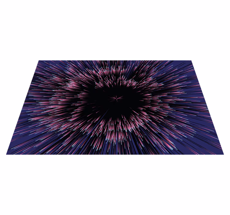 Dynamisk burst-effekt tekstur vinyl tæppe - TenStickers