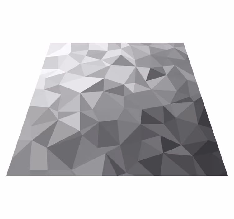Gradient grå stil geometriske vinyl tæppe - TenStickers