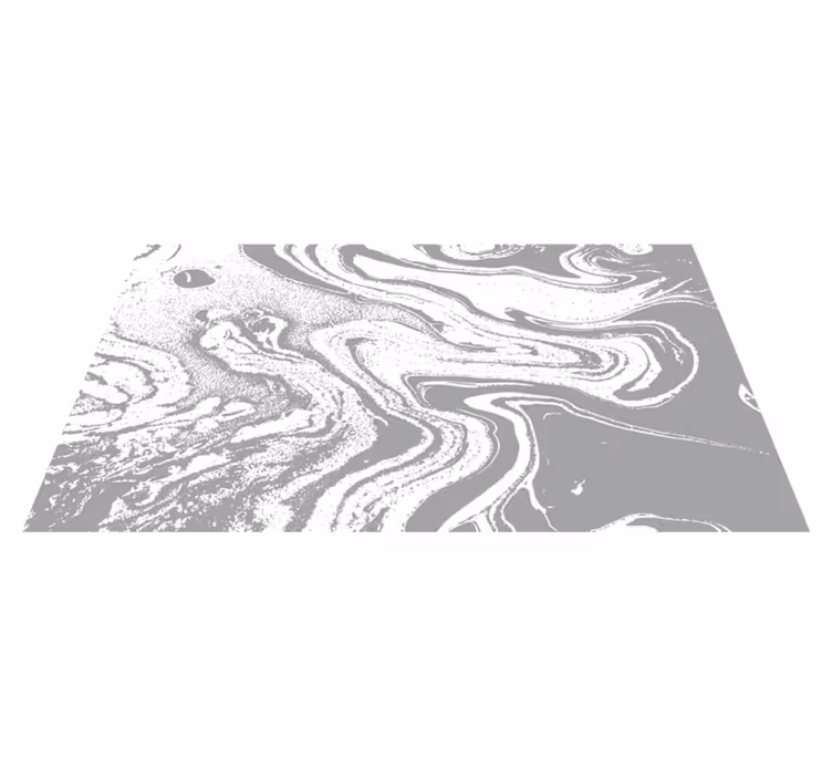 Elegant grå hvirvel marmor vinyl tæppe - TenStickers