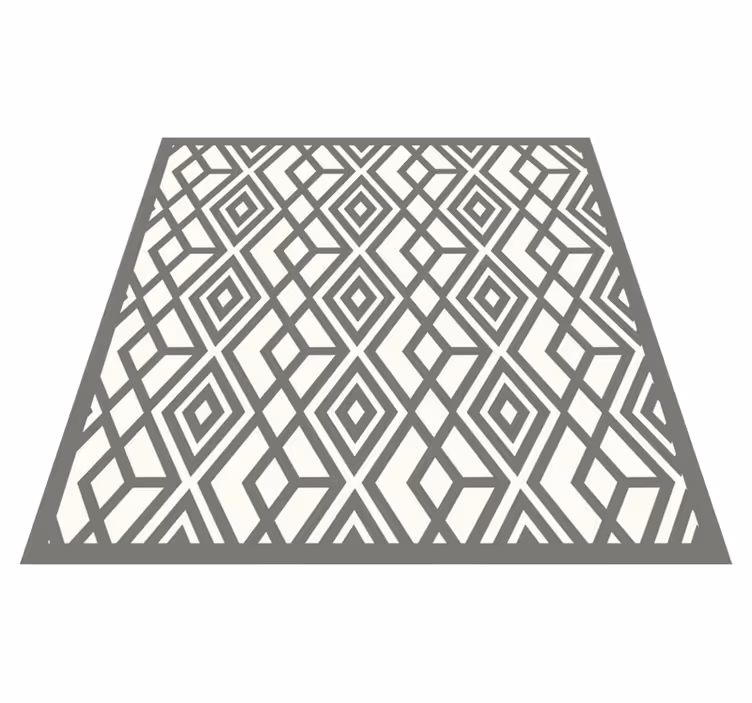 Diamantemblem geometriske vinyl tæppe - TenStickers