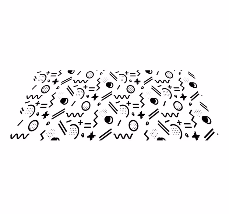 Dynamisk mønsterspil vinyl tæppe - TenStickers