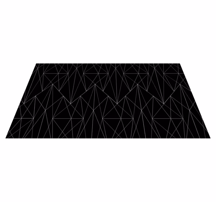 Stilfuld stil geometriske vinyl tæppe - TenStickers