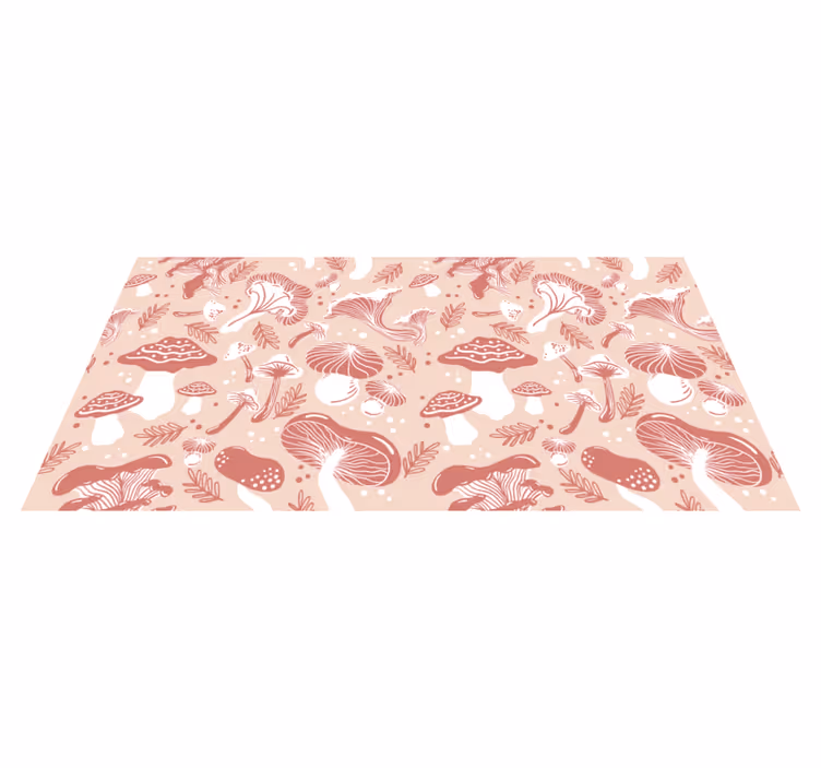 Svampefantasi natur vinyl tæppe - TenStickers
