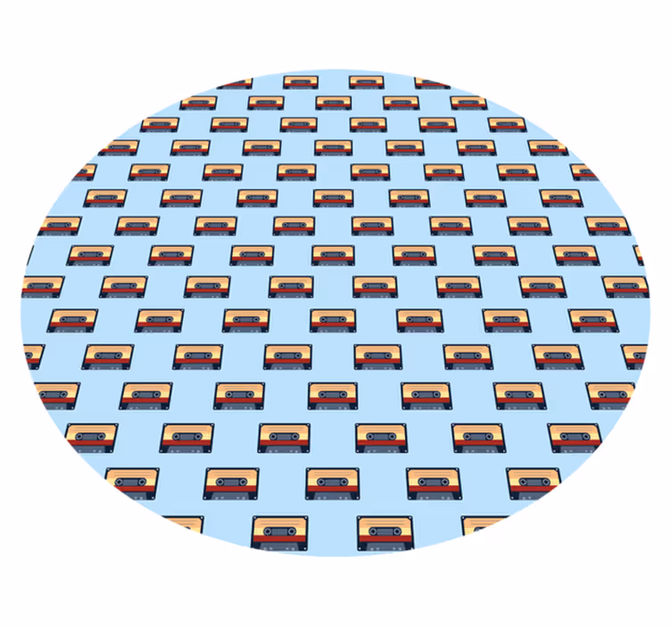 Vintage vinyl tæppe retro kassette koncept - TenStickers