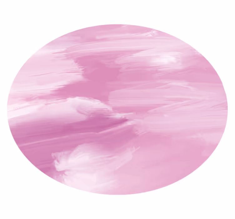 Pastel lilla oliemaleri cirkulært tæppe - TenStickers