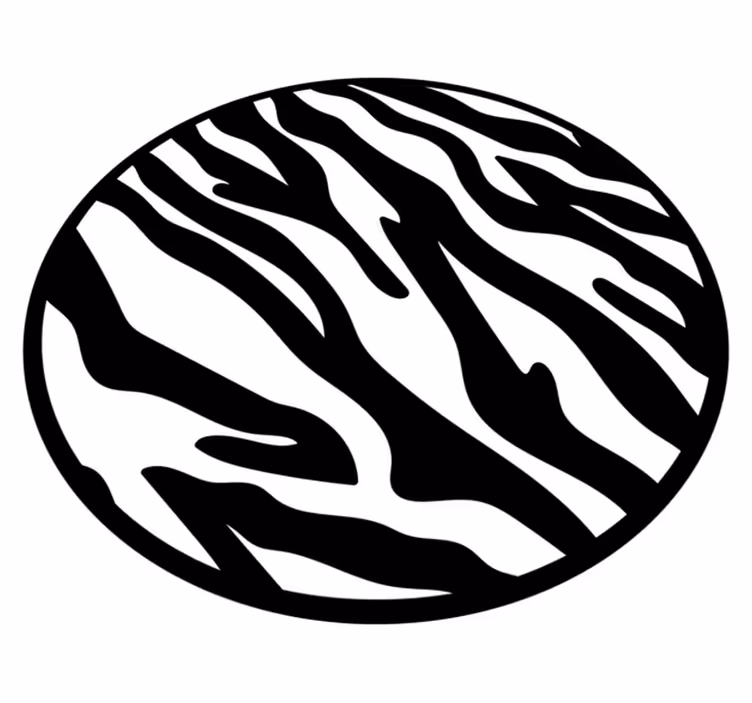 Vinyltæppe med dyreprint i zebrastribet mønster - TenStickers