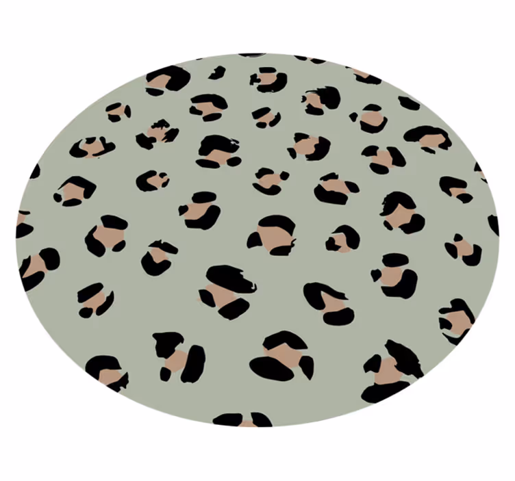 Vinyltæppe med dyreprint i leopardprint æstetik - TenStickers