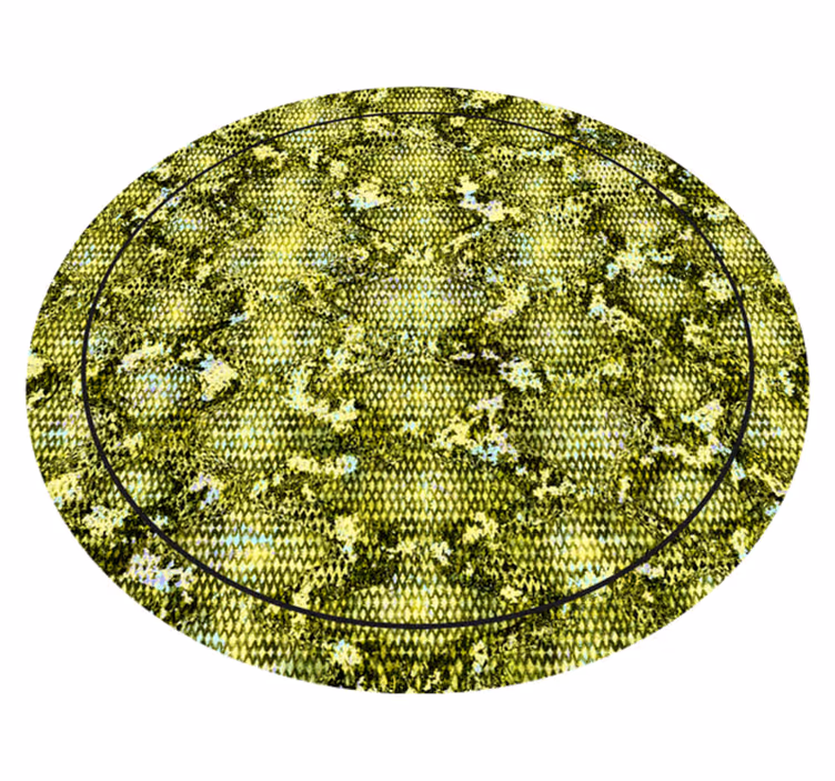Vinyltæppe med dyreprint reptil grøn hud - TenStickers