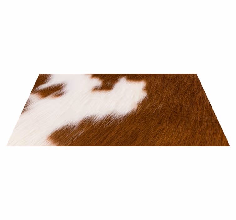 Vinyltæppe med dyreprint cowhide illustration - TenStickers