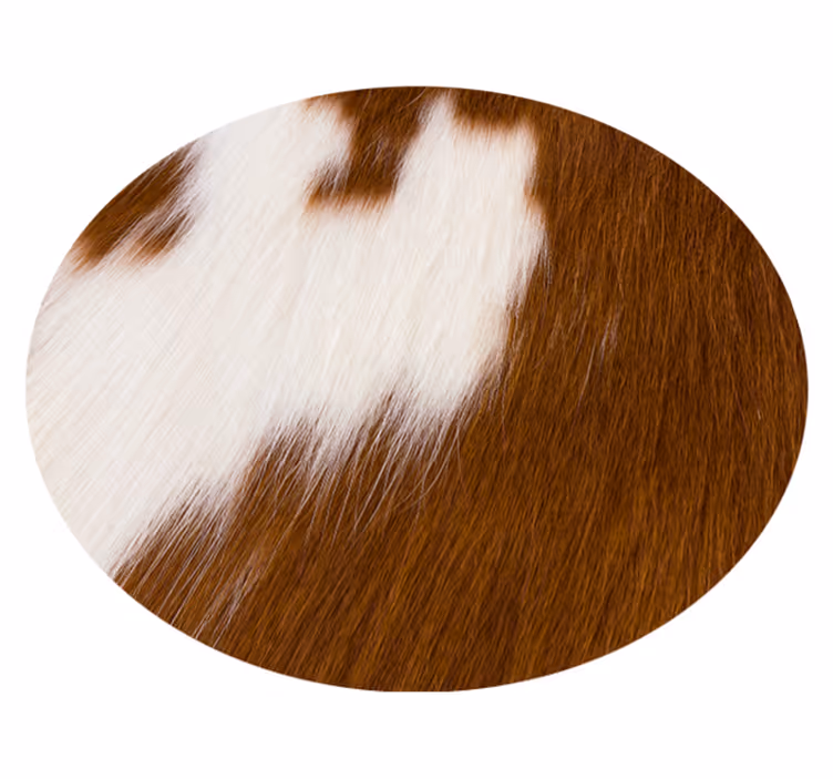 Vinyltæppe med dyreprint i cowhide motiv - TenStickers