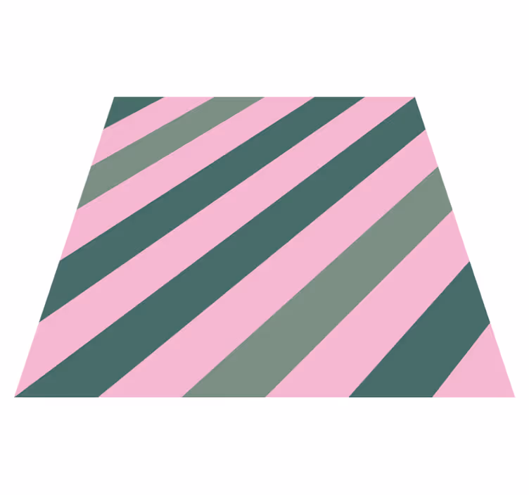 Pastel pink og grøn farve blok tæppe - TenStickers