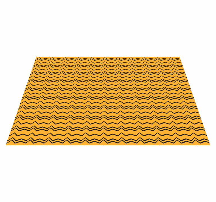 Levende zigzag-mønster stribede vinyl tæppe - TenStickers