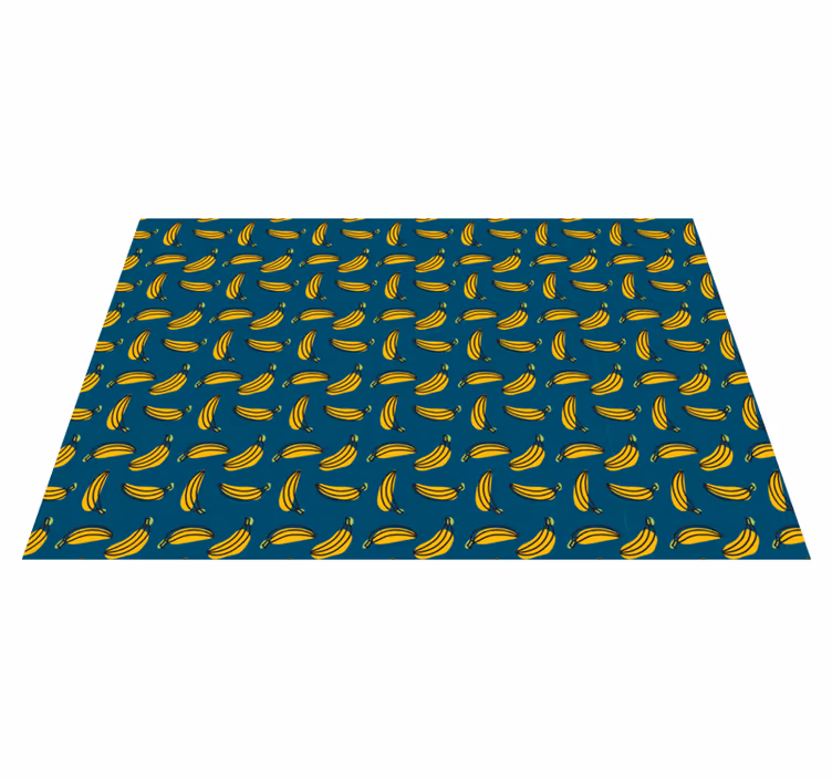 Bananmønster tekstur vinyl tæppe - TenStickers