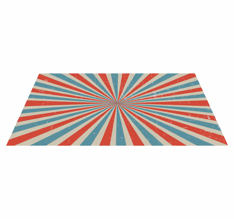 Strålende stjerneudbrud geometriske vinyl tæppe - TenStickers