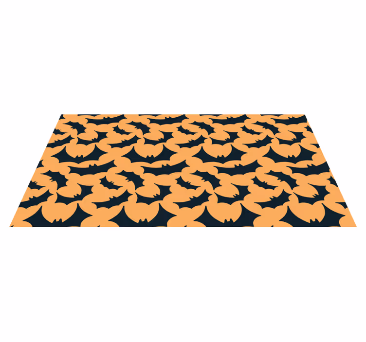Flagermus mønster print vinyltæpper til halloween - TenStickers