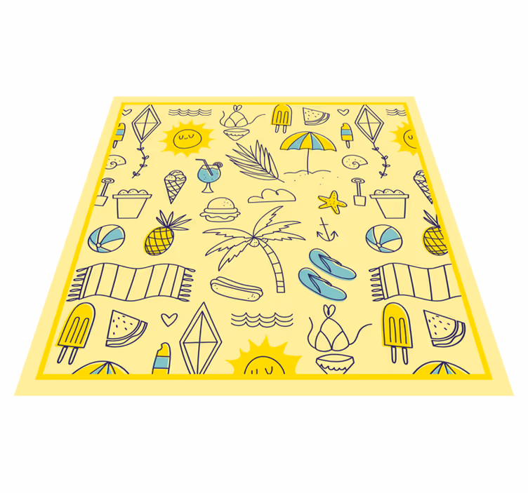 Solrige strandstemninger vinyltæpper til begivenheder - TenStickers