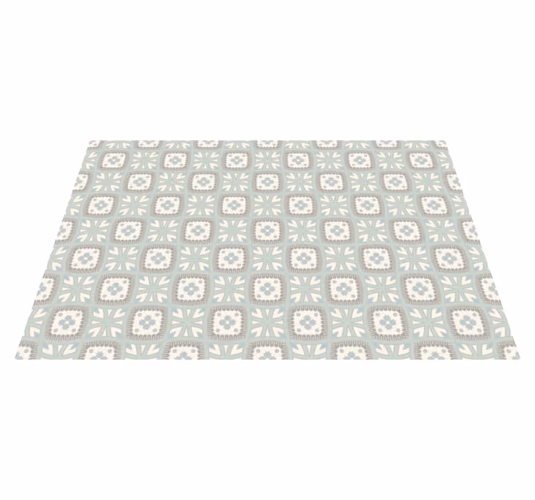 Flisearrangement mosaik vinyl tæppe - TenStickers