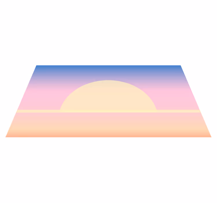 Solopgangsgradient natur vinyl tæppe - TenStickers