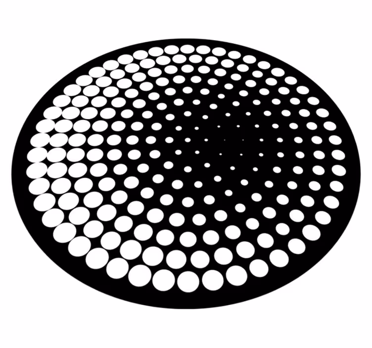 Prikket mønster geometriske vinyl tæppe - TenStickers