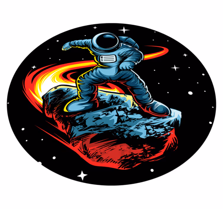 Kosmisk eventyr stjerne vinyl tæppe - TenStickers