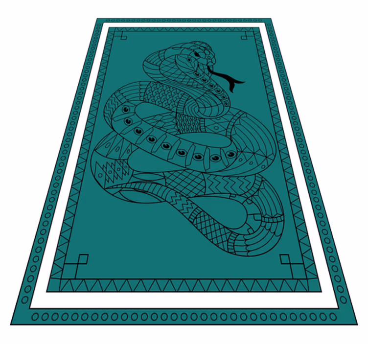 Slangeillustration vinyltæpper med dyr - TenStickers