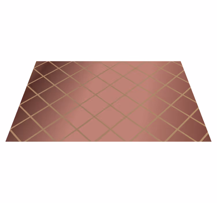 Elegant diamantmønster moderne vinyl tæppe - TenStickers