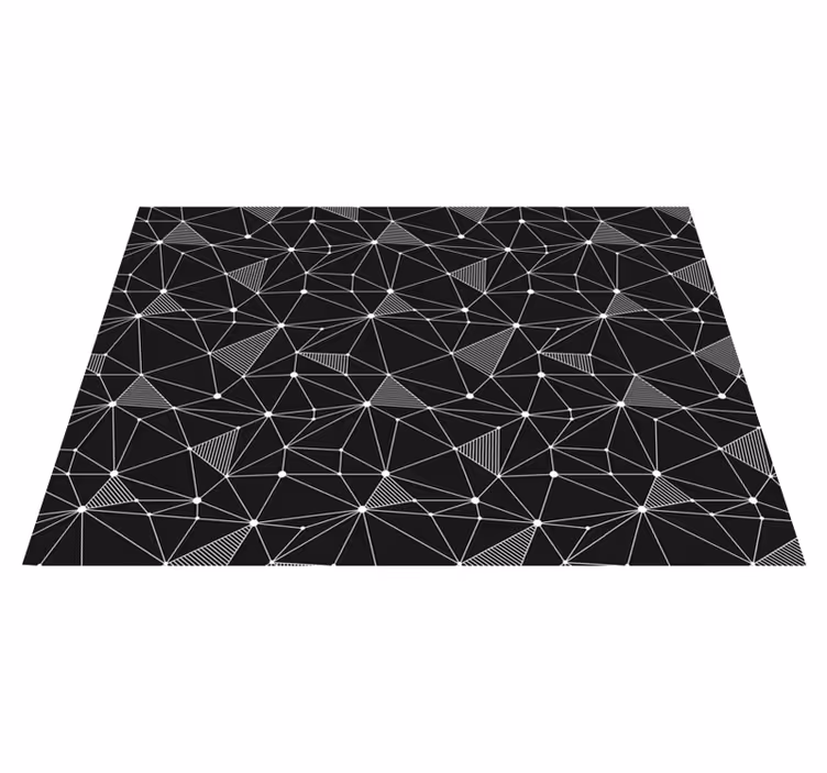 Modige geometriske former geometriske vinyl tæppe - TenStickers