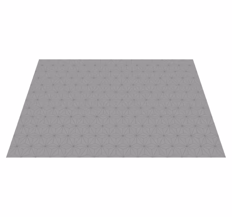 Geometrisk gråt motiv vinyl tæppe med fliseeffekt - TenStickers
