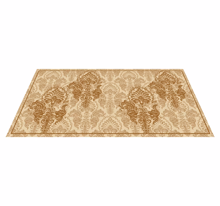 Elegante blomstermønstre vintage vinyl tæppe - TenStickers