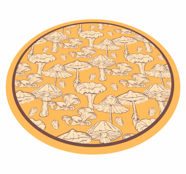 Natur vinyl tæppe i svampestil - TenStickers