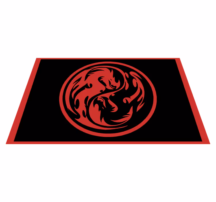Drage-insignier vinyltæpper med dyr - TenStickers