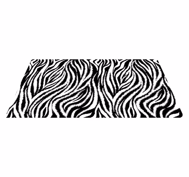 Vinyltæppe med dyreprint zebra stripes - TenStickers
