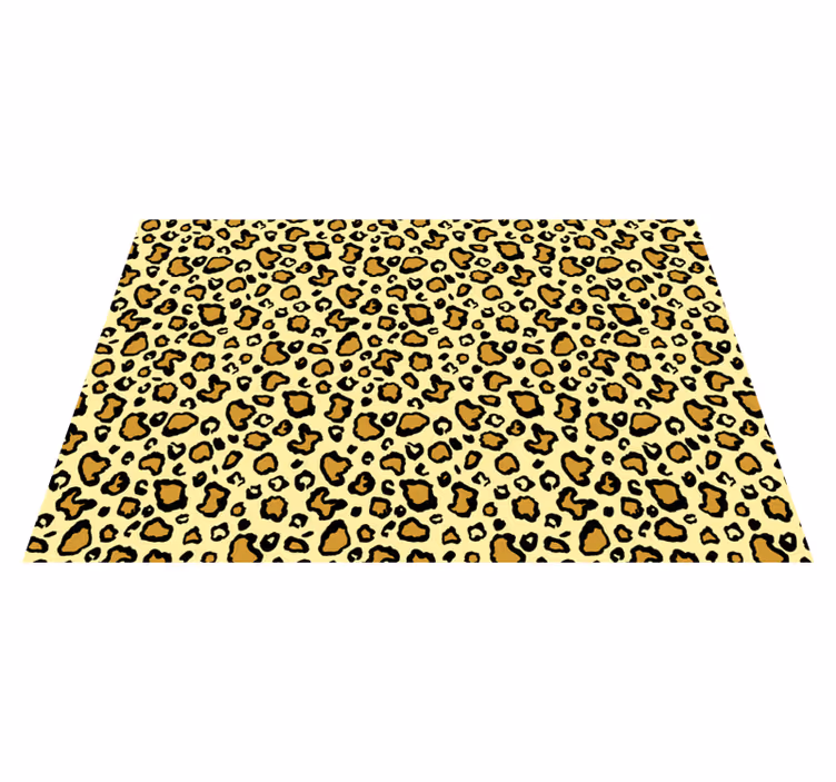 Leopard mønster legende vinyltæppe med dyreprint - TenStickers