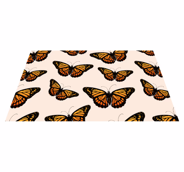 Vintage monark sommerfugl vinge dyr tæppe - TenStickers
