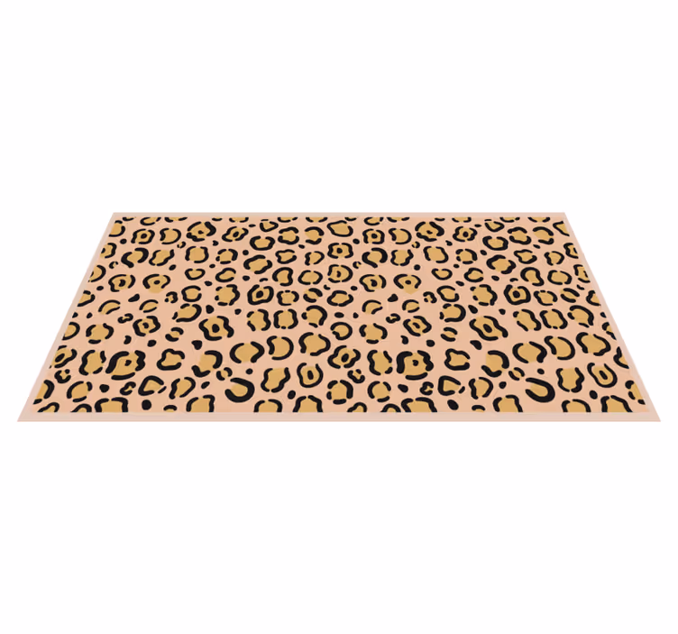 Leopardmønsterleg vinyltæppe med dyreprint - TenStickers