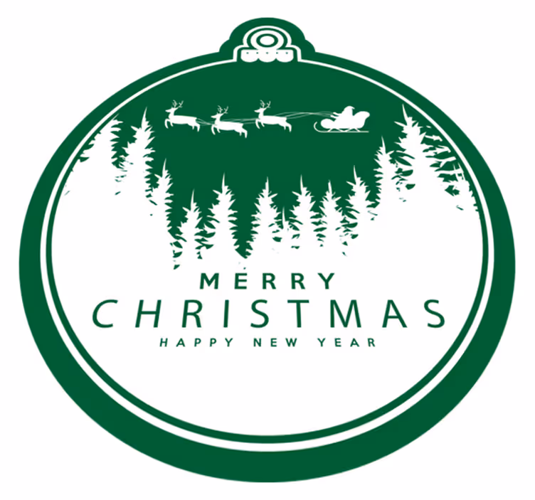 Glædelig jul tapeter jul vinyl tæppe - TenStickers