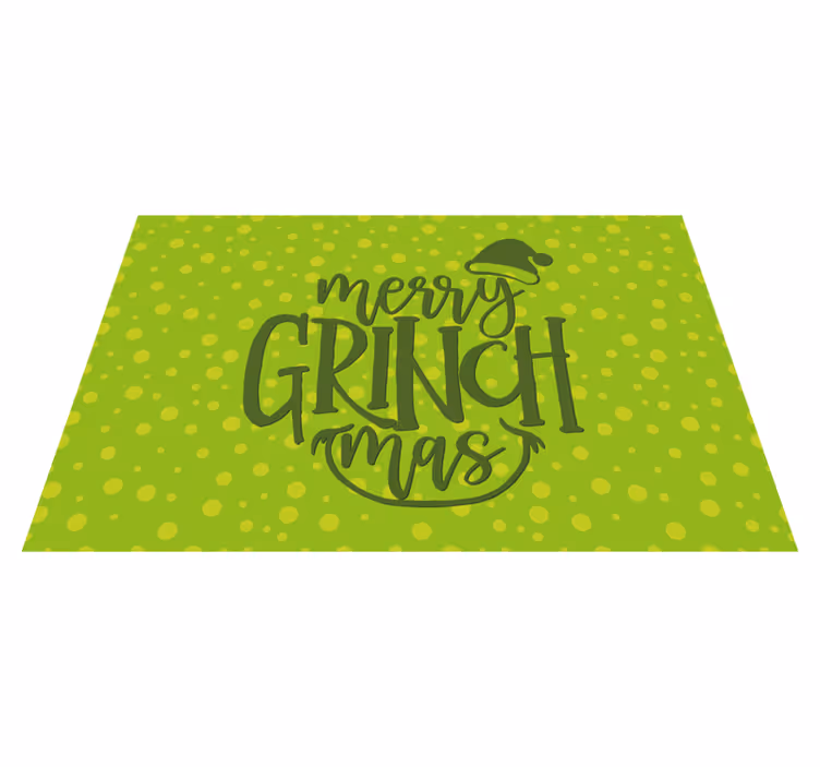 Grinchmas-jubel jule vinyltæppe - TenStickers