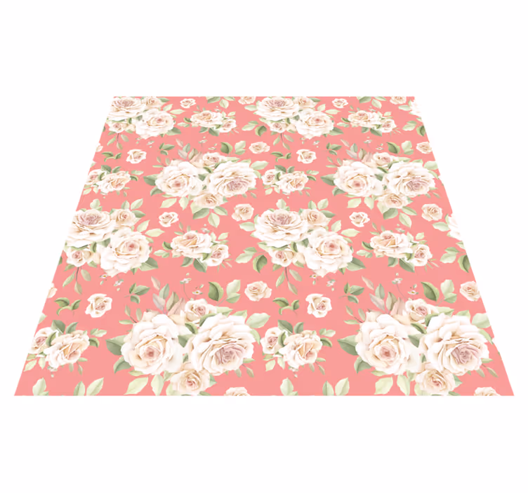 Blomsteragtig elegance Blomster og planter vinyltæppe - TenStickers