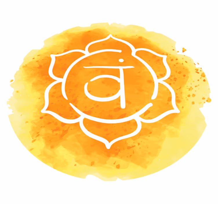 Strålende chakra-symbol mandala vinyl tæppe - TenStickers